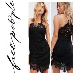 Black Lace Free People Dress